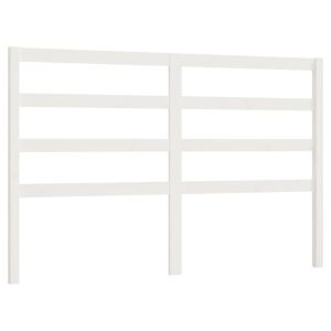 vidaXL cabecero de cama madera maciza de pino blanco 166x4x100 cm