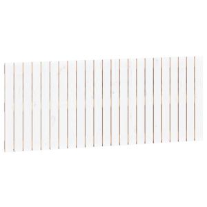 vidaXL cabecero de cama de pared madera maciza pino blanco 147x3x60 cm