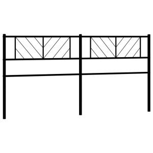 vidaXL cabecero de metal negro 200 cm