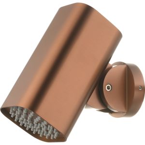 Spray quadrado 8x8 cm para tubo de duche em metal ouro rosa