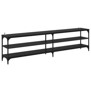 Móvel de tv - helloshop26 - 200x30x50 cm - madeira de engenharia e ferro -