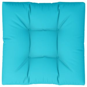 Almofadão para sofá de paletes 80x80x12 cm tecido turquesa