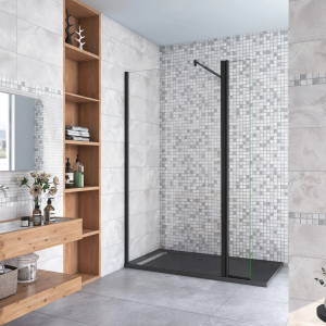 Painel de duche,painel fixo+lado giratório,barra 70-120cm,(140+40)x200cm