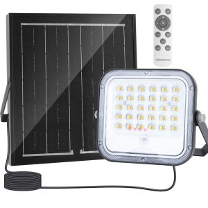 Aigostar holofote LED solar 50w cct com comando à distância