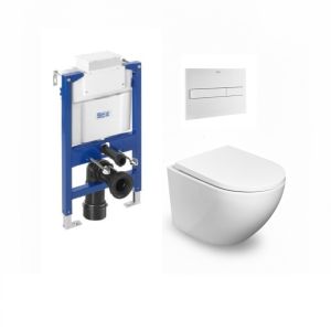 Roca duplo sob janela pl7 branco mate sanita sus round smart bra bri