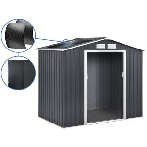 Coberturo de jardim em metal - <<vegas>> - 4,07 m² com painéis solares