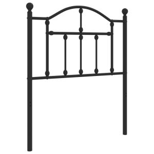 vidaXL cabecero de metal negro 75 cm