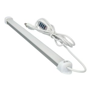 Tubo LED cct de 35cm 3 tons (3000k-4200k-6000k) 300lms cabo usb de 2m