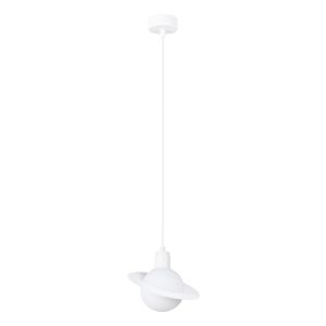 Lámpara coLGante hyperion 1 blanco acero 20x125x20cm