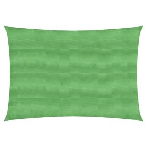 vidaXL toldo de vela hdpe verde claro 160 g/m² 3,5x5 m