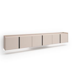 Móvel de tv, 309x35x50cm, suspensos, LED rf4752