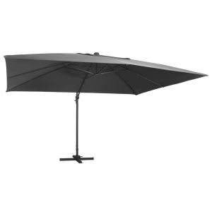 Helloshop26 - guarda-sol suspenso - 400 x 300 cm - antracite