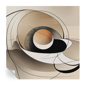 Papel parede adesivo abstração harmoniosa 250x250 tulup