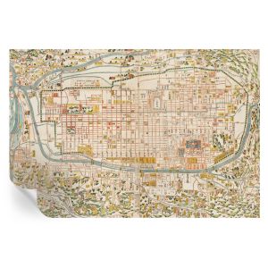 Papel de parede adesivo mapa antigo 104x152 tulup