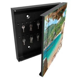 Organizador de chaves de parede 30x30x5, abertura à direita tulup