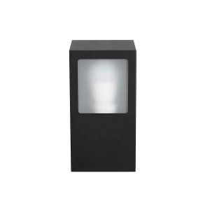 Luminária de parede nika exterior embutido preto