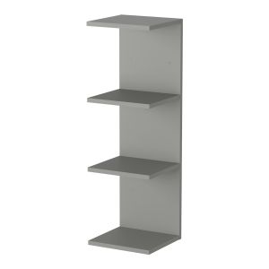 Prateleira de parede surahammar 4 prateleiras 95x30x28cm cinzento [en.casa]