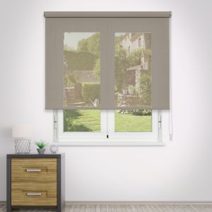 Estore de rolo screen  abertura 10%  pebble 120 x 250cm