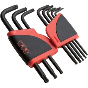 Rack de 8 llaves macho torx largas con cabeza esférica sam - 66r8al