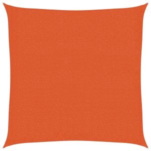 vidaXL toldo de vela hdpe naranja 160 g/m² 3,6x3,6 m