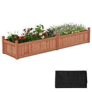 Bancal elevado rectangular de 227 x 59,5 x 40