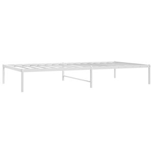 vidaXL estructura de cama sin colchón metal blanco 100x200 cm