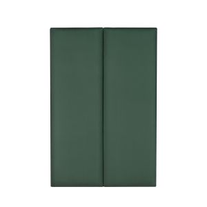 Conjunto de 2 painéis de parede carpino veludo 90x30cm - verde escuro