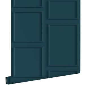 Estahome papel de parede revestimento de paredes azul escuro 50 x 900 cm