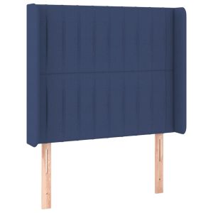 vidaXL cabecero con orejas de tela azul 103x16x118/128 cm