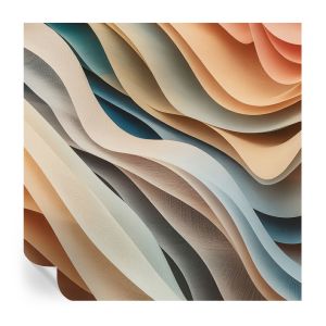 Papel de parede adesivo formas onduladas 250x250 tulup