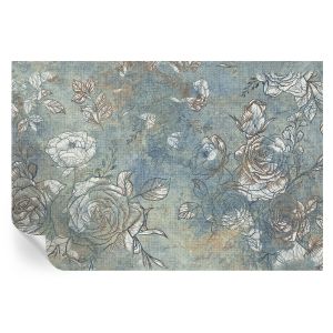 Papel parede adesivo rosas românticas 104x152 tulup
