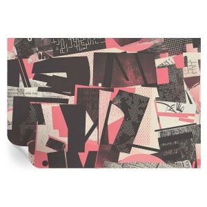 Papel de parede autocolante colagem geométrica 104x152 tulup