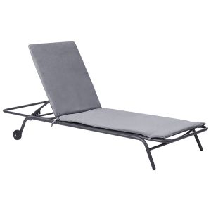 Espreguiçadeira volterra metal cinzento