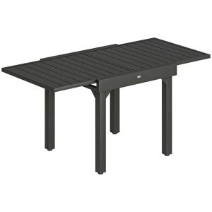 Mesa de jardim extensível 160x80x75 cm alumínio, aço Outsunny