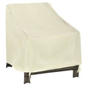Capa de proteção 68x87x(44/77) cm tecido oxford color beige Outsunny