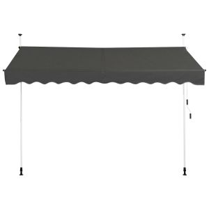 Toldo retráctil manual 300 x 125 cm ajustable 200-300