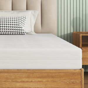 Colchão espuma 160x200cm perfilado respirável lavável branco