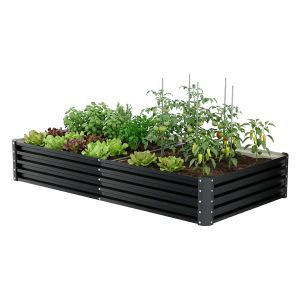 Hatake - cama rectangular para huerto elevado de exterior 180x90x30 cm