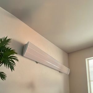 Aquecedor por infravermelhos de cerâmica branca mpc marbella 1500w