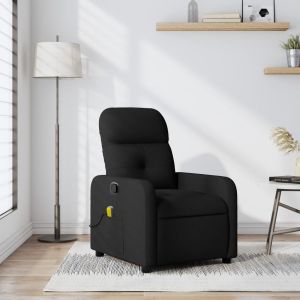 Poltrona de massagens reclinável tecido preto ewg9600