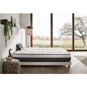Colchão viscoelástico 200x200 látex carbono plus 27 cm