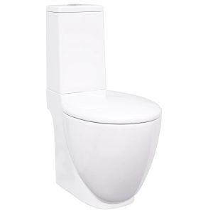 Sanita wc redonda cerâmica c/ descarga água inferior branco