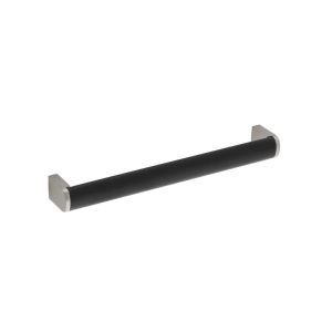 Puxador  mobiliário,  inox e zamac, dist entre furos 192 mm,balagem  25
