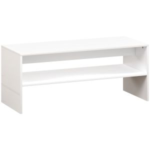 Mesa de centro 100x40x41,5 cm color blanco Homcom, casa - mesas