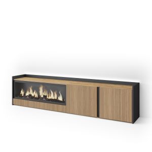 Móvel de tv, lareira eléctrica xxl, LED