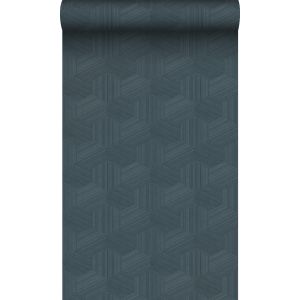 Origin papel de parede   gráfico 3d azul escuro 50 x 900 cm
