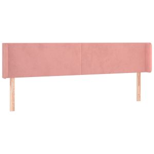 vidaXL cabecero de terciopelo rosa 183x16x78/88 cm