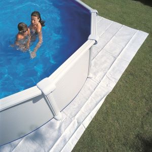 Manta protetora de solo para piscinas gre