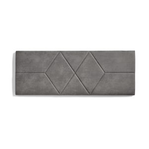 Cabeceira de cama 140 dos rombos tela antimanchas 152x57x5cm gris