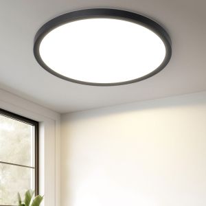 Nettlife candeeiros de teto LED preto 18x18 4000k